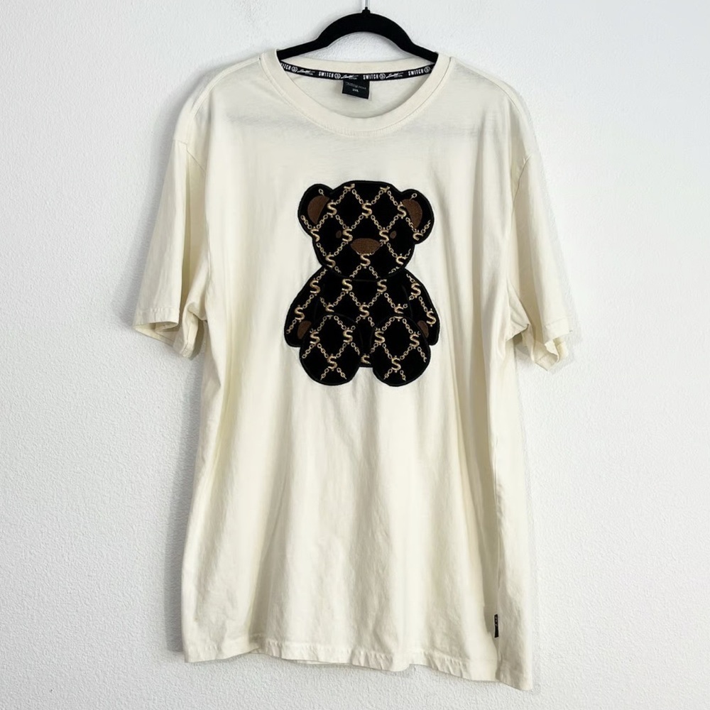 SWITCH SHIRT CUTE VELVET BEAR DETAIL GIRLS XL (18/20)